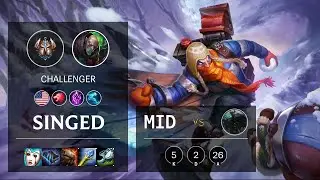 Singed Mid vs Mordekaiser - NA Challenger Patch 10.18