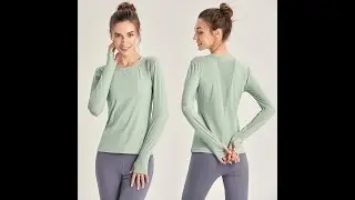 X1255 Yoga Long Sleeve Yoga Shirts for women|Skin-friendly Breathable Yoga Tops|Winter GYM Workout