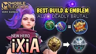 New Hero Ixia Deadly Brutal Use Best Build and Emblem || Rank MASTER To GM