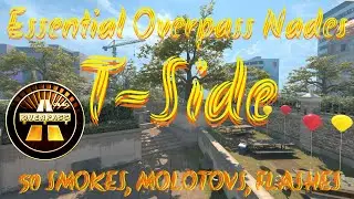 Essential Overpass Utility: Smokes, Molotovs & Flashes for T-Side | CS2 (2025)