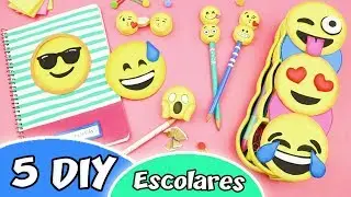 5 DIY ÚTILES ESCOLARES EMOJIS EPISODIO #8- Regreso a Clases | Manualidades aPasos