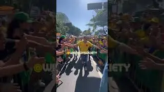 Massive pro-free speech demonstration at Copacabana with Ex-president Jair Bolsonaro! #freespeech