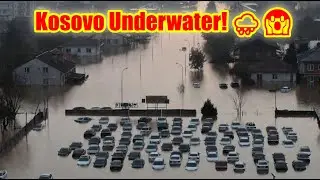 Дома и дороги в Косово затоплены! 🌧️😱