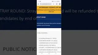 VCI COUNSELLING 2025 | AIQ Stray Round Refund in January End #ktvschool #tanuvas #vci #neet