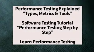 Performance Testing in Software Engineering | Types, Metrics, Tools & Examples Explained