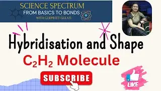 Hybridisation and Shape of C₂H₂ (Ethyne) Molecule | Explained with Simple Visuals