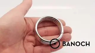 Banoch | Cockring 3 ring Welded metal - 3 gelaste ringen