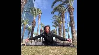 Straddle Split Yoga Pose #yogapractice  #yoga @dignasadventure4244