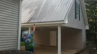 Metal Roof Washing Covington Louisiana Pt 1 of 2