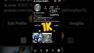 1k Follower On Instagram Completed 💯 || #1kfollower #Shorts