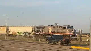 CPKC 419 heading south through Lacombe alberta on the CPKC Leduc subdivision