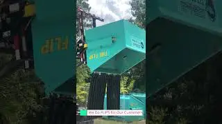Flipping for Customers-4 yard dumpster for commercial recycling or a construction remodeling project