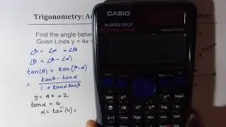 Find Angle Between Lines at Point of Intersection