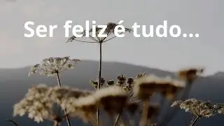 Ser feliz é tudo... - Momento Espírita
