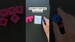 A simple setup to compare numbers #mathactivities #handsonmath #learningactivitiesforkids