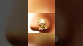 Latest Gold Nose Pin Design #ytshorts