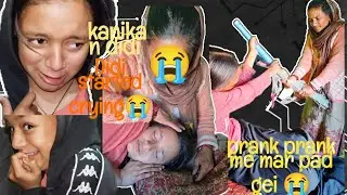 Kanika n didi started crying 🥹😭vomiting prank🤢🤮प्रैंक वीडियो के चक्कर में मार पड़ गई मुझे बहुत🤣😭 