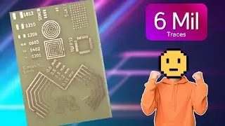 6 Mil PCB Traces with Resin 3d Printer
