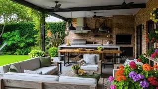Rustic Outdoor Kitchen Cabinet, Blending Rustic with Modern Comfort!