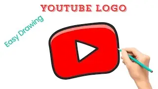 YouTube Logo Drawing || Drawing, Painting & Coloring For Kids and Toddlers_🌈🎨