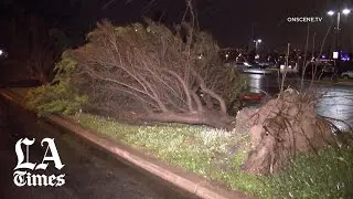 California&rsquo;s winter begins with rain, tornado warnings and heavy snow