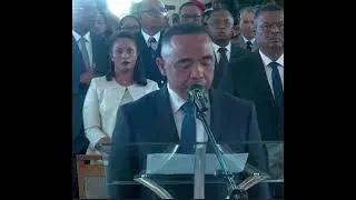 Investiture du Colonel Randrianirina Micha&euml;l, pr&eacute;sident de la R&eacute;publique de Madagascar &agrave; la HCC