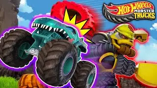 Dino Battles, Epic Races & Wild Challenges! Hot Wheels Monster Trucks | 1 Hour