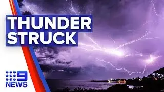 More than 70,000 lightning strikes hit Sydney | Nine News Australia