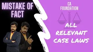 Mistake Of Facts -Case Laws