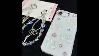 Ethereal Phantom Fantasy Crystal Bow Glowing Double Phone Chain