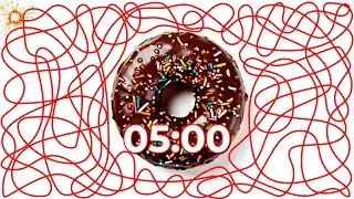 5 Minute Chocolate Donut Timer 🍩💥 | Sweet Countdown