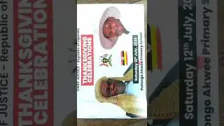 Thanks giving ceremony for Chief Justice Owiny Dollo Cigamoi. +256780210984