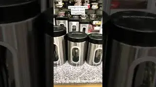 Stainless steel storage containers