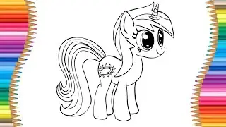 My Little Pony Nasıl &Ccedil;izilir, &Ccedil;ocuklar İ&ccedil;in Kolay &Ccedil;izim - How to Draw My Little Pony for Kids 