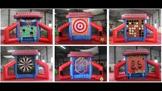 Inflatable 3 in 1 interactive game