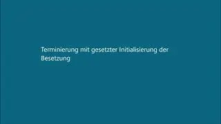Terminverschiebung Rollen und Besetzungen