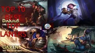 Best 10 Top laners Champions | LOL montage, tips and more (league of legends)