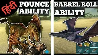 (Hindi) Pteranodon & Raptor Special Ability - Barrel Roll Ability & Pounce Ability | Ark Mobile