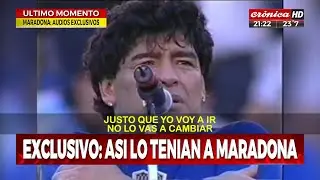 MARADONA: “NO QUIERO MÁS”