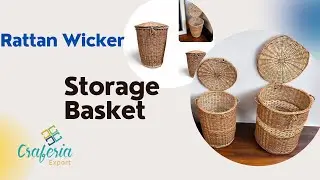 Cane Storage Baskets for Decor and Gifts | Rattan Wicker Storage Basket#furniture