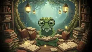 🐸📚 Peaceful Lofi Frog Reading &ndash; Calm Focus & Relaxing Loopbinaural beats focus frog lofi study