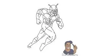 HOW TO DRAW: ANTMAN BW ANIMATION