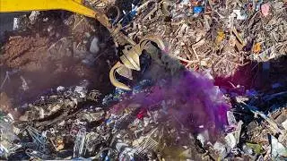 Printer Ink in the Scrap Pile? Liverpool Scrapyard Drone Video