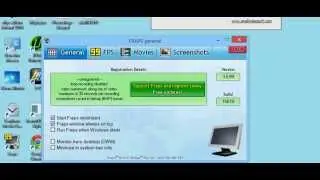fraps general &ccedil;alışma+aray&uuml;z screenshot