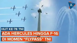Momen &ldquo;Fly Pass&rdquo; Pesawat TNI Saat HUT di Monas