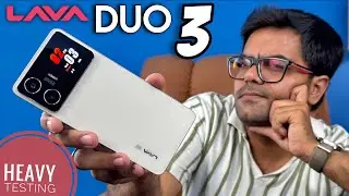 Lava Blaze Duo 3 5G Full Review ⚡ Dual AMOLED Screen + 50 MP Ai Camera 🔥⚡