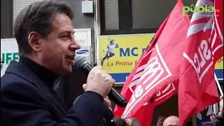 Napoli, Conte al presidio ex Comdata: 
