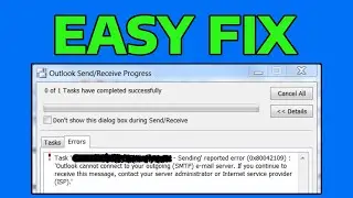 How To Fix Outlook Error Code 0x80042109 in Windows