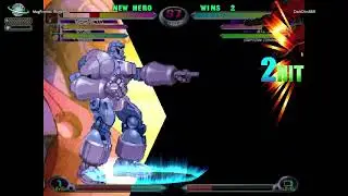 MvC2: DarkDios - Sentinel/Cap Unblockable to HSF to Throw to Flight Combo 100% Sequence .:1.9.26:.
