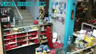 Planet Cycling Shop by night